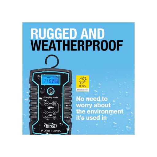 Ring RESC806 Intelinges Aukkumulátor Töltő 6A 6-12V