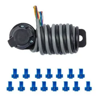   Ring Utánfutó Aljzat Szerelő Kit, 13 Pólusú, Aljzat, Kábel