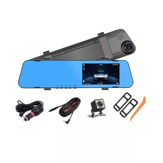   CA-B9DVR 4,5" Visszapillantó tükör FullHD 1080P DVR kamerával, menetrögzítő és tolatókamerával, Magyar nyelvű