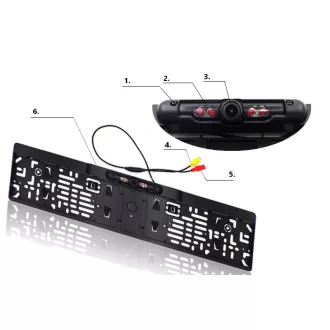   CA-IR010 Rendszámtábla keretbe épített éjjellátó tolatókamera