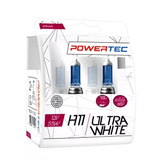 M-Tech Powertec, H11+100% Izzó Ultra White, Pár