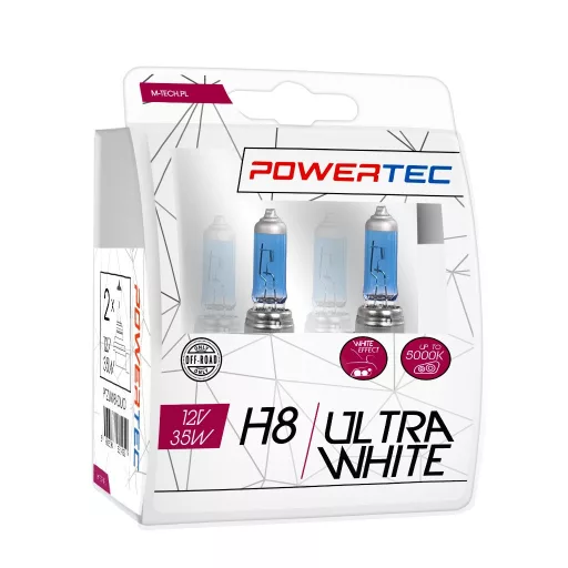 M-Tech H8 Izzó, Ultra White, 12V 35W Párban