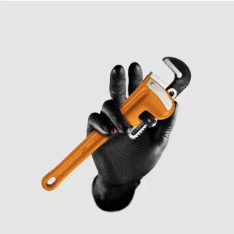 Grippaz fekete nitril kesztyű, 50 db L-es méret