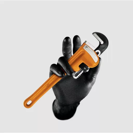Grippaz fekete nitril kesztyű, 50 db L-es méret