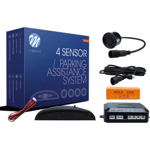 M-Tech CP5B, Tolatóradar, 4 szenzor + LED kijelző, Bontható kötéssel