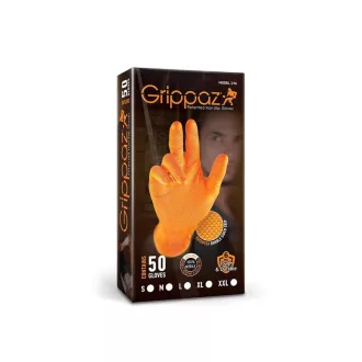 Grippaz Nitril Kesztyű, Sárga L, 50db