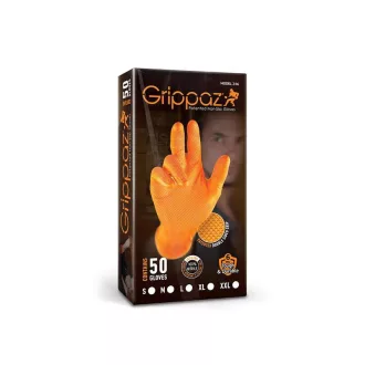 Grippaz Nitril Kesztyű, Sárga XL, 50db