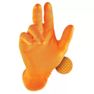 Grippaz Nitril Kesztyű, Sárga XL, 50db