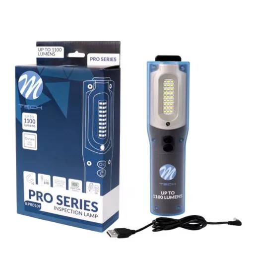 M-Tech ILPRO109 Tölthető LED lámpa - 1100lm - IP54 vízálló - Mágneses
