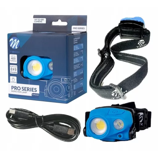 M-Tech ILPRO507 Ledes Fejlámpa 2db Cob Leddel Tölthető