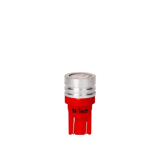 M-Tech LB015R T10 Led Izzó, Piros, 12V W5W