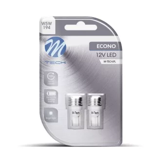 M-Tech LB015W T10 Led Izzó, Fehér, 12V W5W