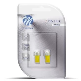 M-Tech LB015Y T10 Led Izzó, Sárga, 12V W5W