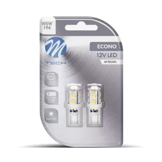 M-Tech LB018W T10 Led Izzó, Fehér, 12V W5W