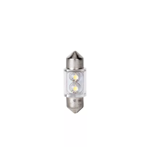 M-Tech, LB025W Szofita Led Izzó, Fehér 31mm,12V C5W