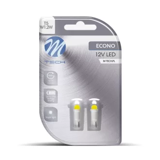 M-Tech T5 Led Izzó 12V, Fehér, Párban