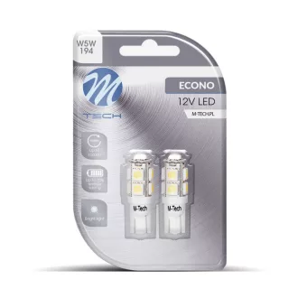 M-Tech LB058W T10 Led Izzó, Fehér, 12V W5W