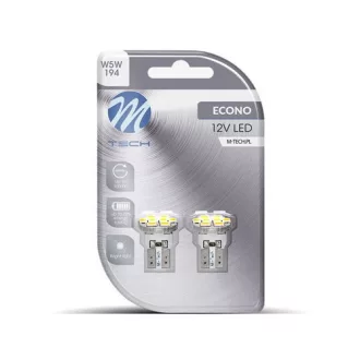 M-Tech LB078W T10 Led Izzó, Fehér, 12V W5W