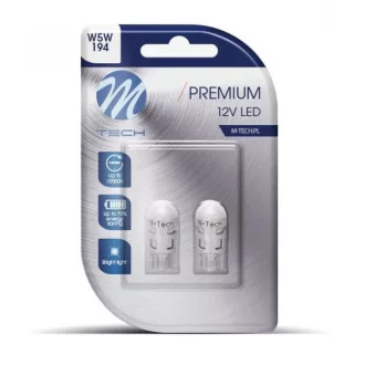 M-Tech, LB0106Y T10 Led Izzó,Sárga, 12V W5W