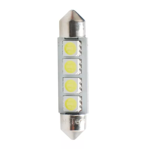 M-Tech, LB311W Szofita Led Izzó, Fehér 41mm, Canbus, 12V C5W