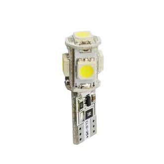 M-Tech, LB321W T10 Led Izzó, Fehér, Canbus, 12V W5W