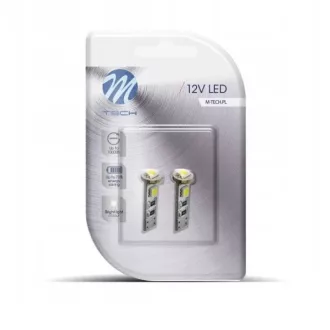 M-Tech LB324AW T10 Led Izzó, Fehér, Canbus, 12V W5W