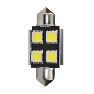 M-Tech LB328W Szofita Led Izzó, Fehér 36mm, Canbus 12V C5W