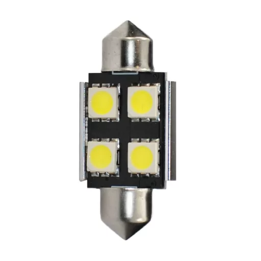 M-Tech LB328W Szofita Led Izzó, Fehér 36mm, Canbus 12V C5W