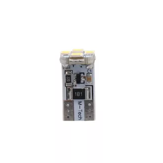M-Tech, T10, LED izzó, Fehér, 4xSMD, Canbus, Pár