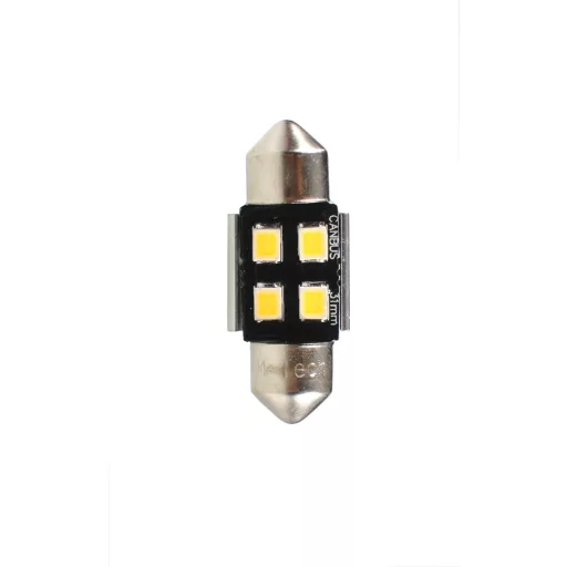 M-Tech, LB345W Szofita Led Izzó, Fehér 31mm, Canbus 12V C5W