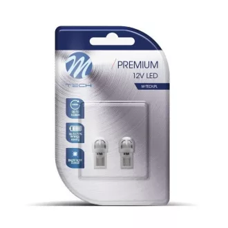 M-Tech LB346W T10 Led Izzó, Fehér, 12V W5W