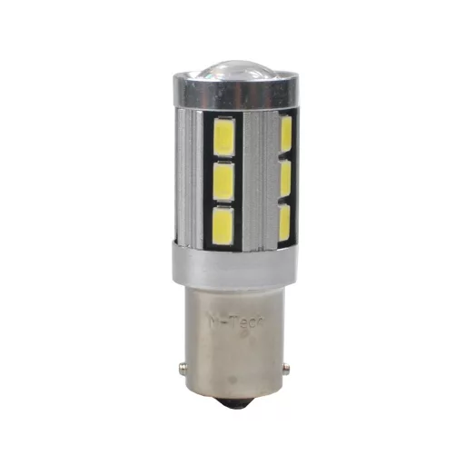 M-Tech IZZÓ, 12V, 21W, LED SMD BA15S, 18XSMD, FEHÉR, PÁR, CANBUS
