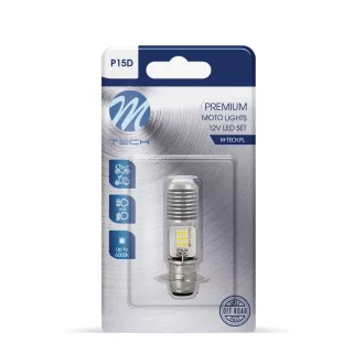 M-Tech,  LB551W-01B,  P15D Led , Fehér, 12V
