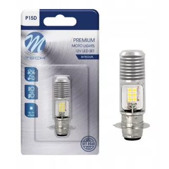 M-Tech,  LB551W-01B,  P15D Led , Fehér, 12V