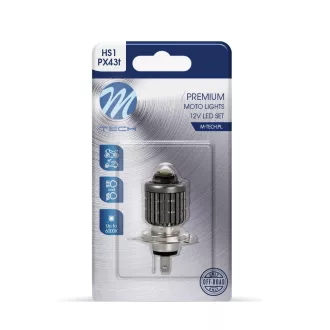 M-Tech LB574W-01B, H4 Led Izzó, 12V