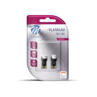 M-Tech LB803W T10 Led Izzó, Fehér, Canbus, 12V W5W