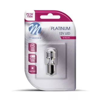 M-Tech IZZÓ, 12V, BA15S, P21W, LED, 1 DB, FEHÉR 4XHP
