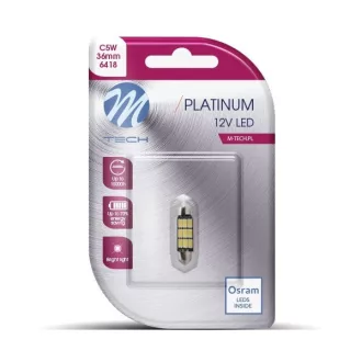 M-Tech Platinum, Szofita Led, 36mm Meleg fehér, 12V