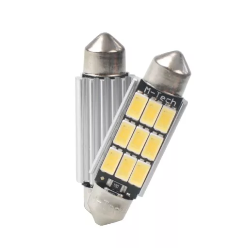 M-Tech LB816W Szofita Izzó, Fehér 41mm, 12V C5W