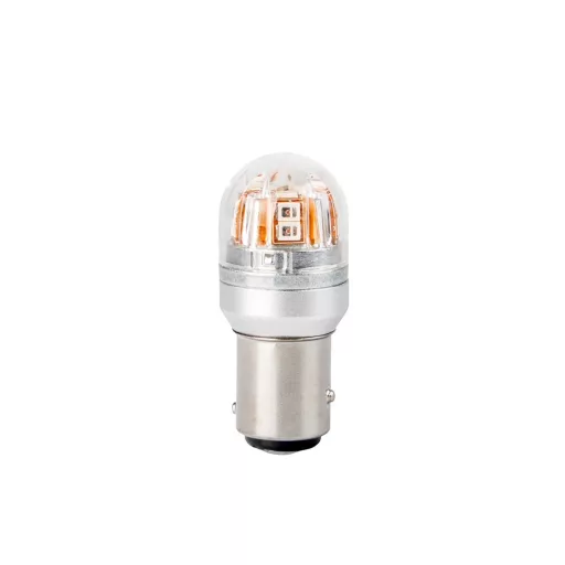 M-Tech LB827R-01B Led Izzó P21/5W, Piros, Canbus 12V BAY15d