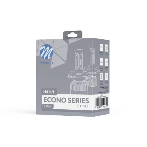 M-Tech H4 LED, 80W 9-32V 6000K, PÁR