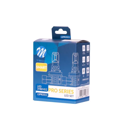 M-Tech Pro Series, H8/H11 Led Párban, 12V 6000k
