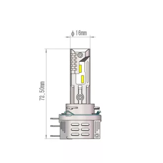 IZZÓ 12V H15 LED PÁR PRO 6000K