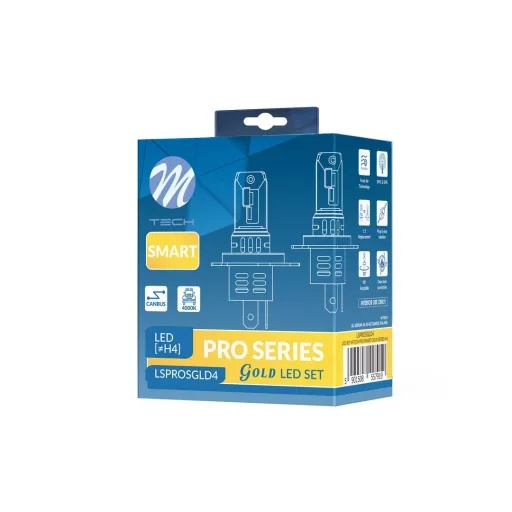 M-Tech Pro Series Gold, H4 Led Párban, 12V 4000k