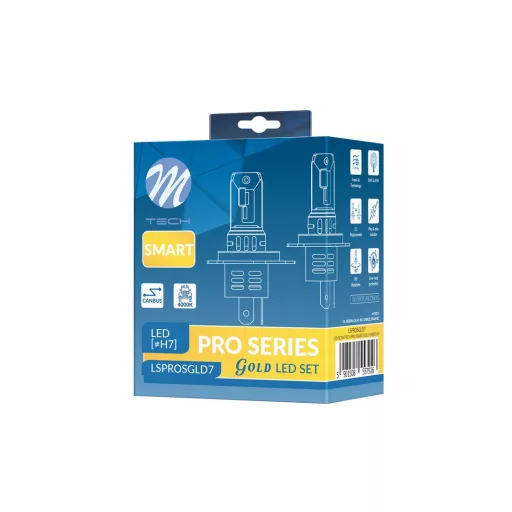 M-Tech Pro Series Gold, H7 Led Párban, 12V 4000k