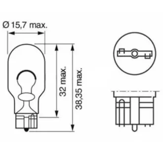 M-TECH IZZÓ 12V 16W T15 DB