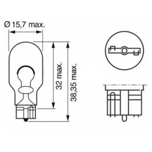 M-TECH IZZÓ 12V 16W T15 DB