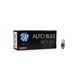 M-Tech, T6.5, 24V 3W, BA7S, Darabos