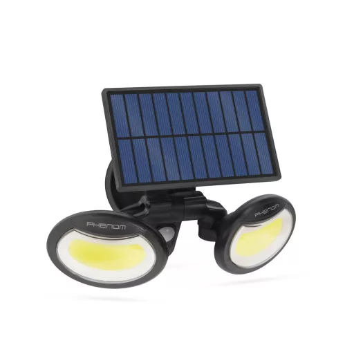 Mozgásérzékelős szolár reflektor - forgatható fejjel - 2 COB LED Garázs beálló fényvető
