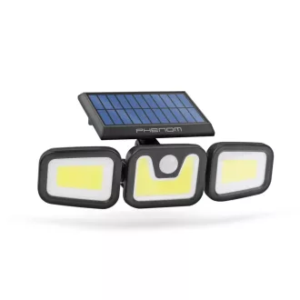   Mozgásérzékelős szolár reflektor - karos, forgatható - 3 COB LED Garázs beálló fényvető